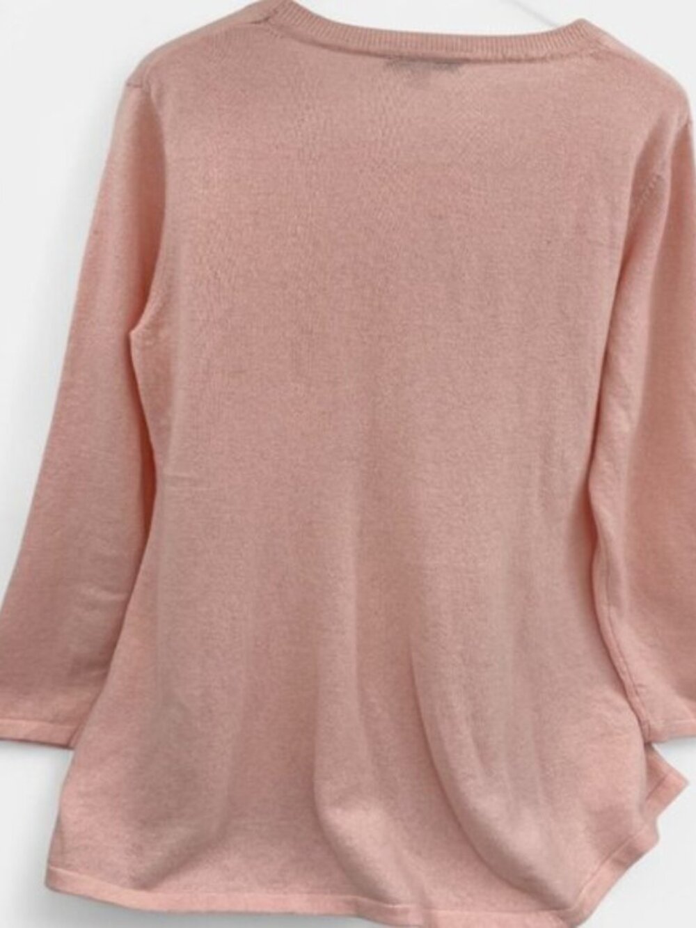 Isaac Mizrahi Live Cashmere Sweater Dress Pink Long Sleeve Women's M - Picture 5 of 7